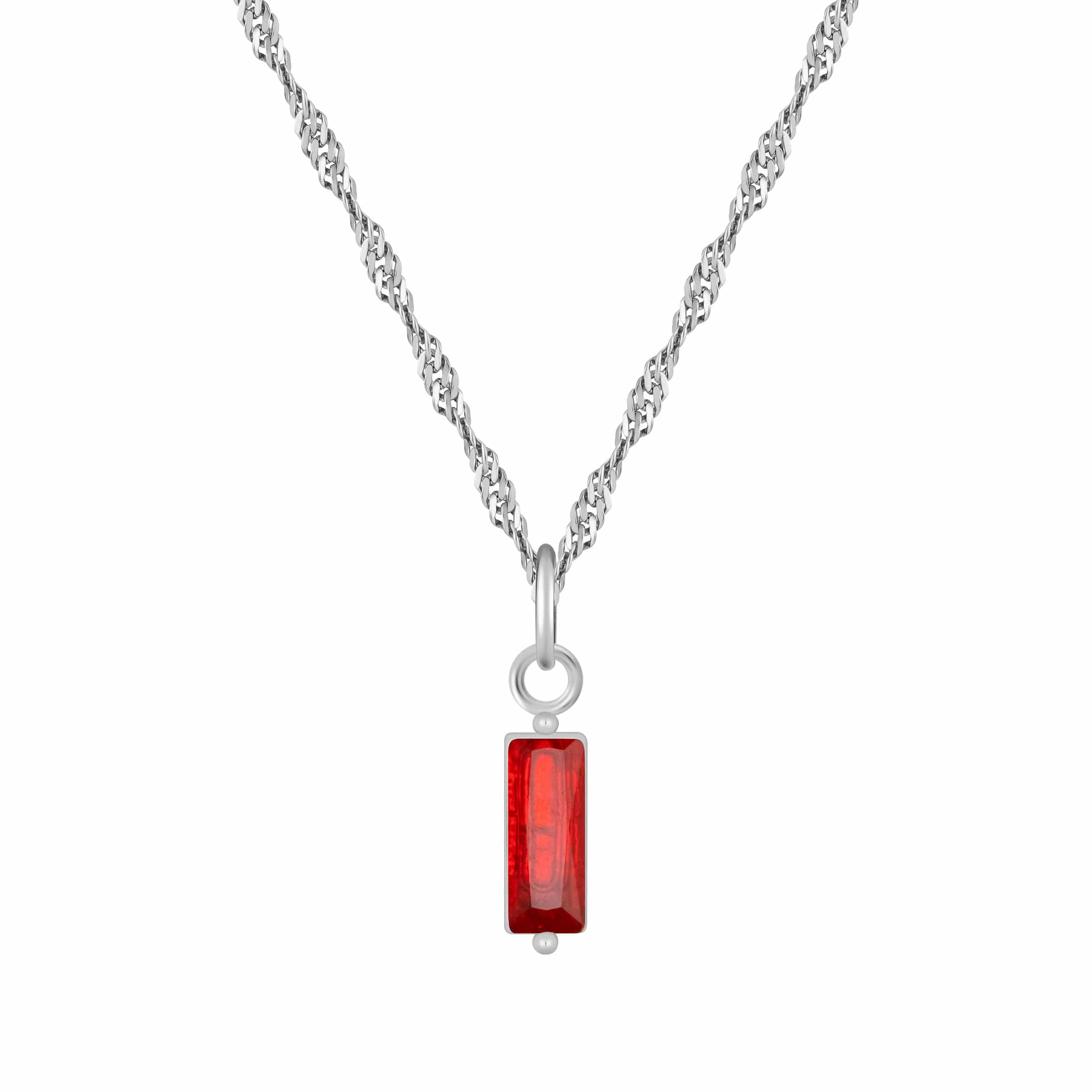 Bohomoon Stainless Steel Quartet Birthstone Necklace