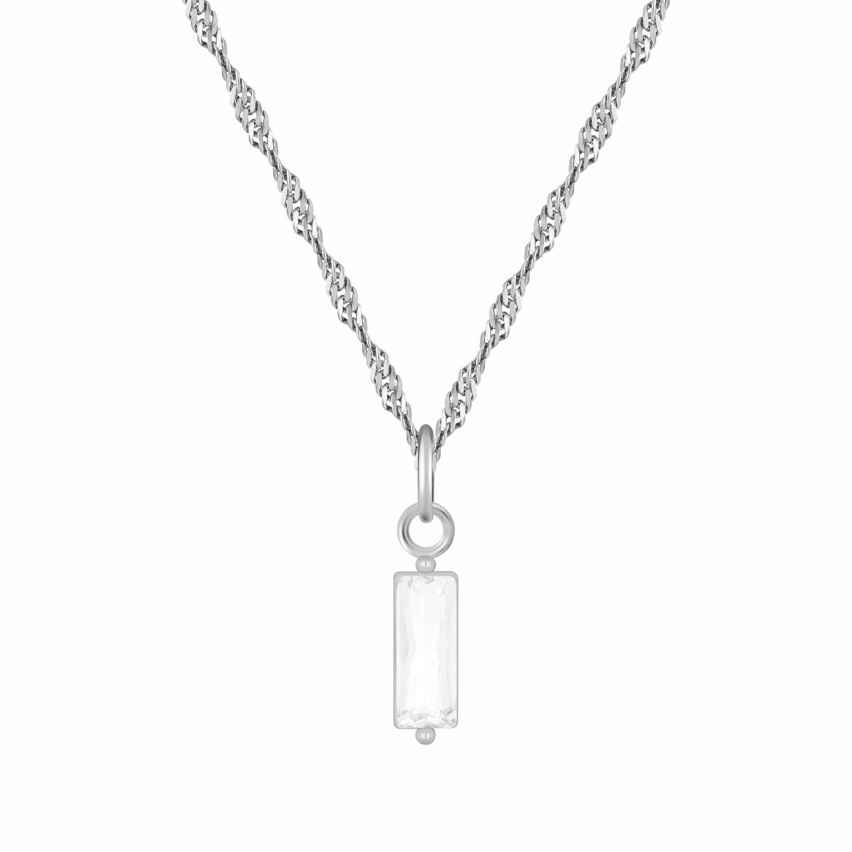 Bohomoon Stainless Steel Quartet Birthstone Necklace