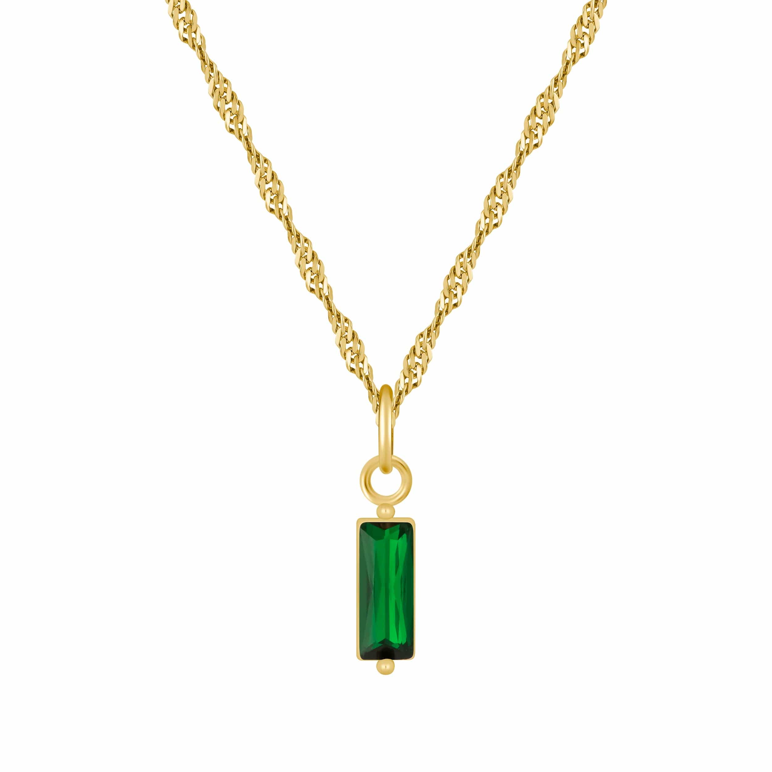 Bohomoon Stainless Steel Quartet Birthstone Necklace