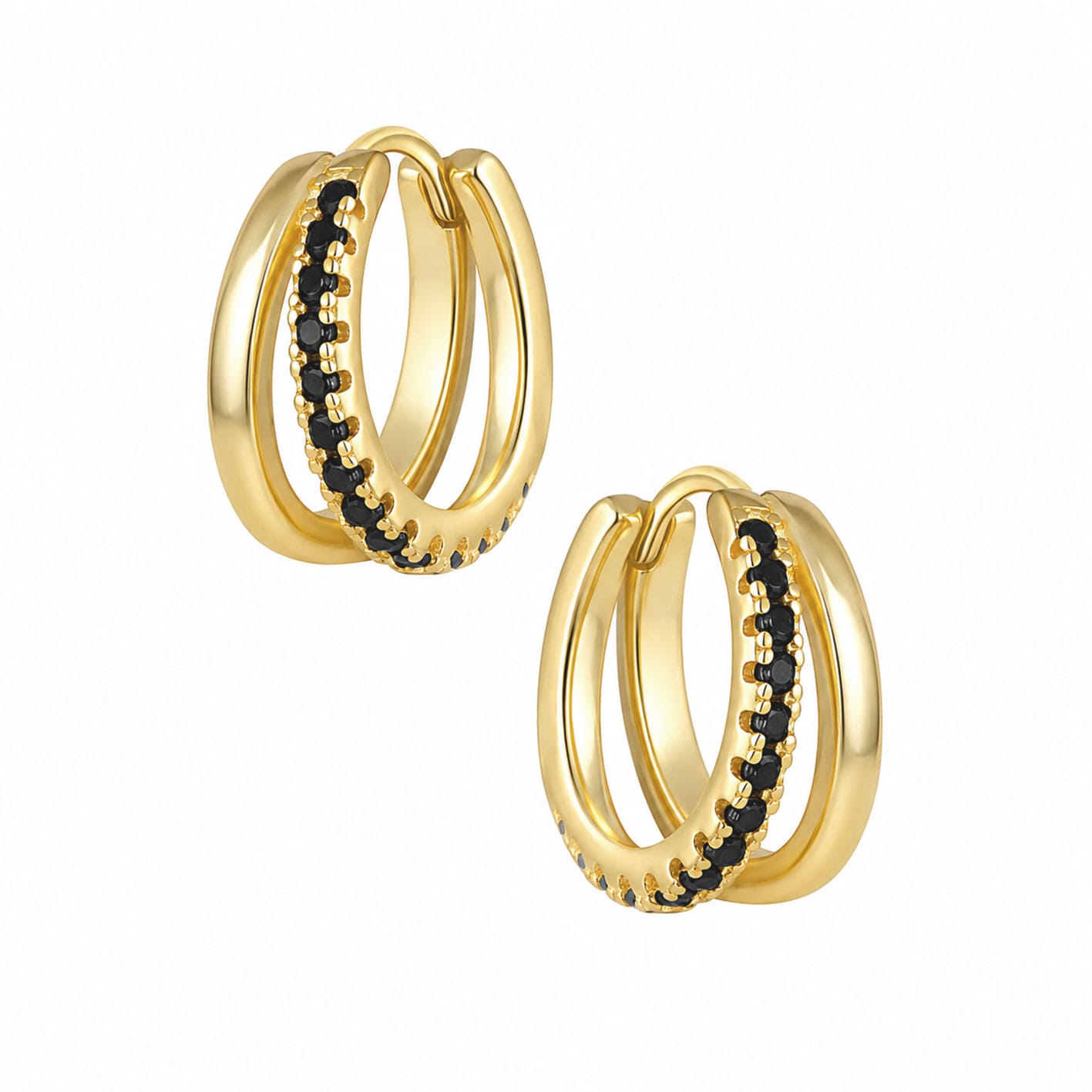 Bohomoon Stainless Steel Raven Hoop Earrings