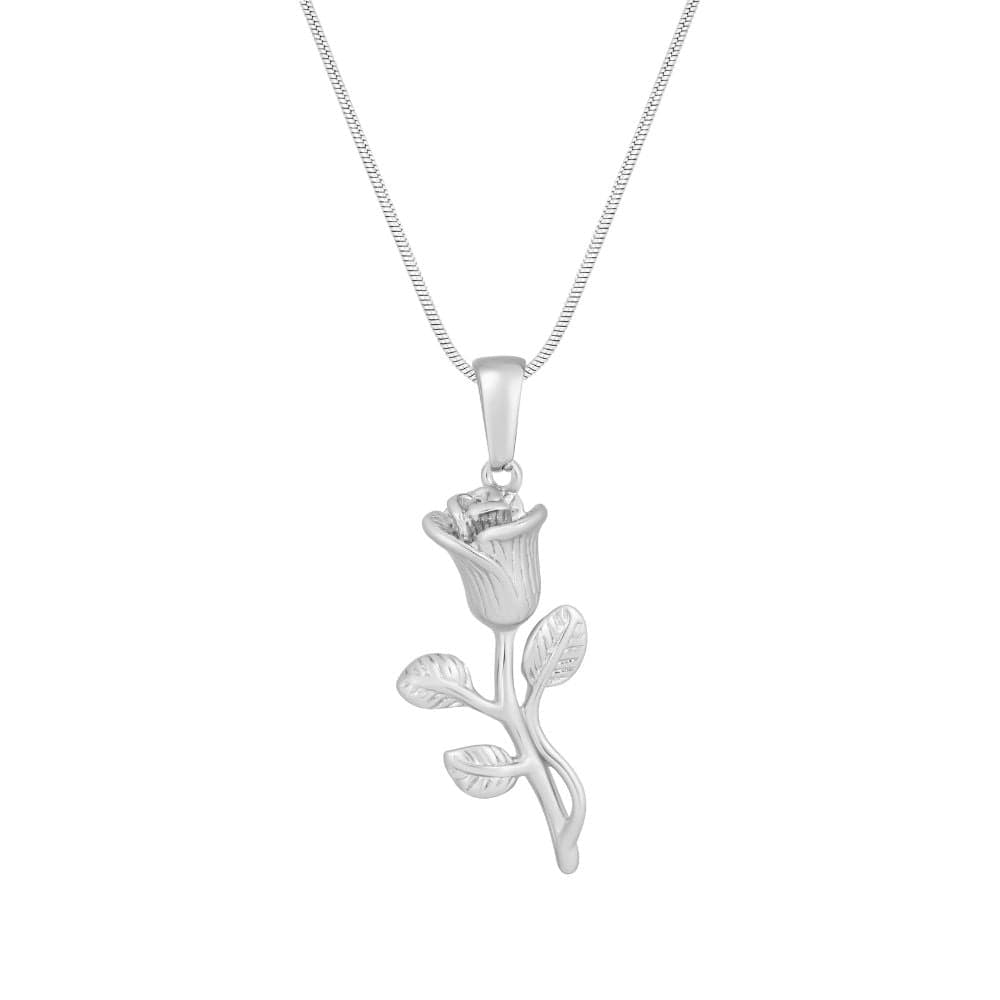 Bohomoon Stainless Steel Rosebud Necklace