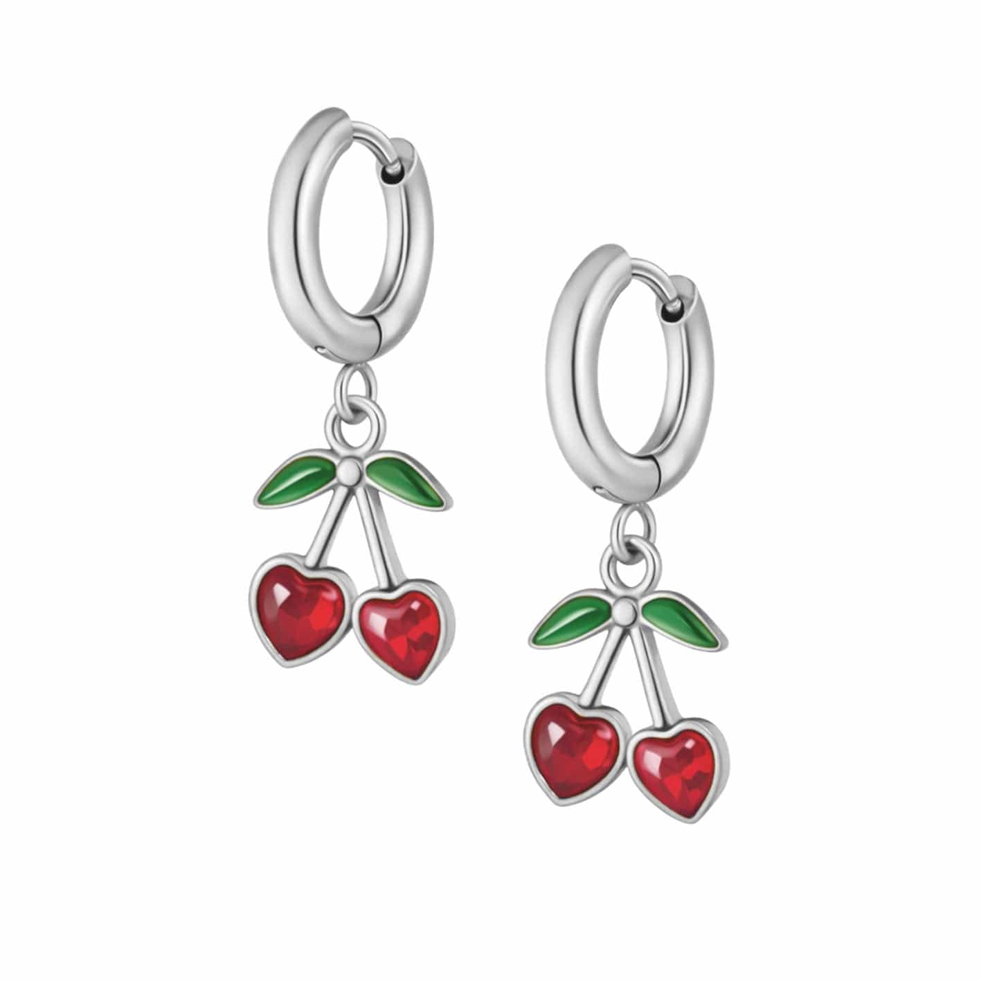Bohomoon Stainless Steel Rouge Hoop Earrings