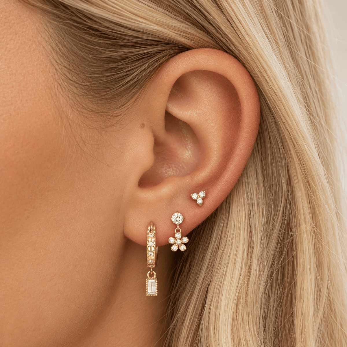 Bohomoon Stainless Steel Rowan Hoop Earrings