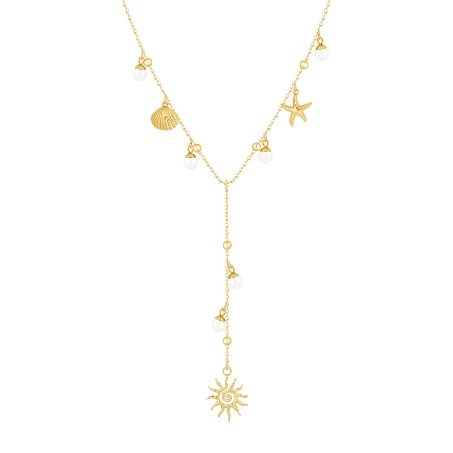 Bohomoon Stainless Steel Roxana Lariat Necklace