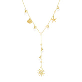 Bohomoon Stainless Steel Roxana Lariat Necklace