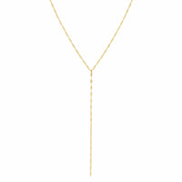 Bohomoon Stainless Steel Ruby Lariat Necklace