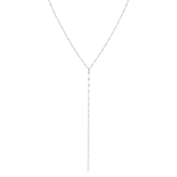 Bohomoon Stainless Steel Ruby Lariat Necklace