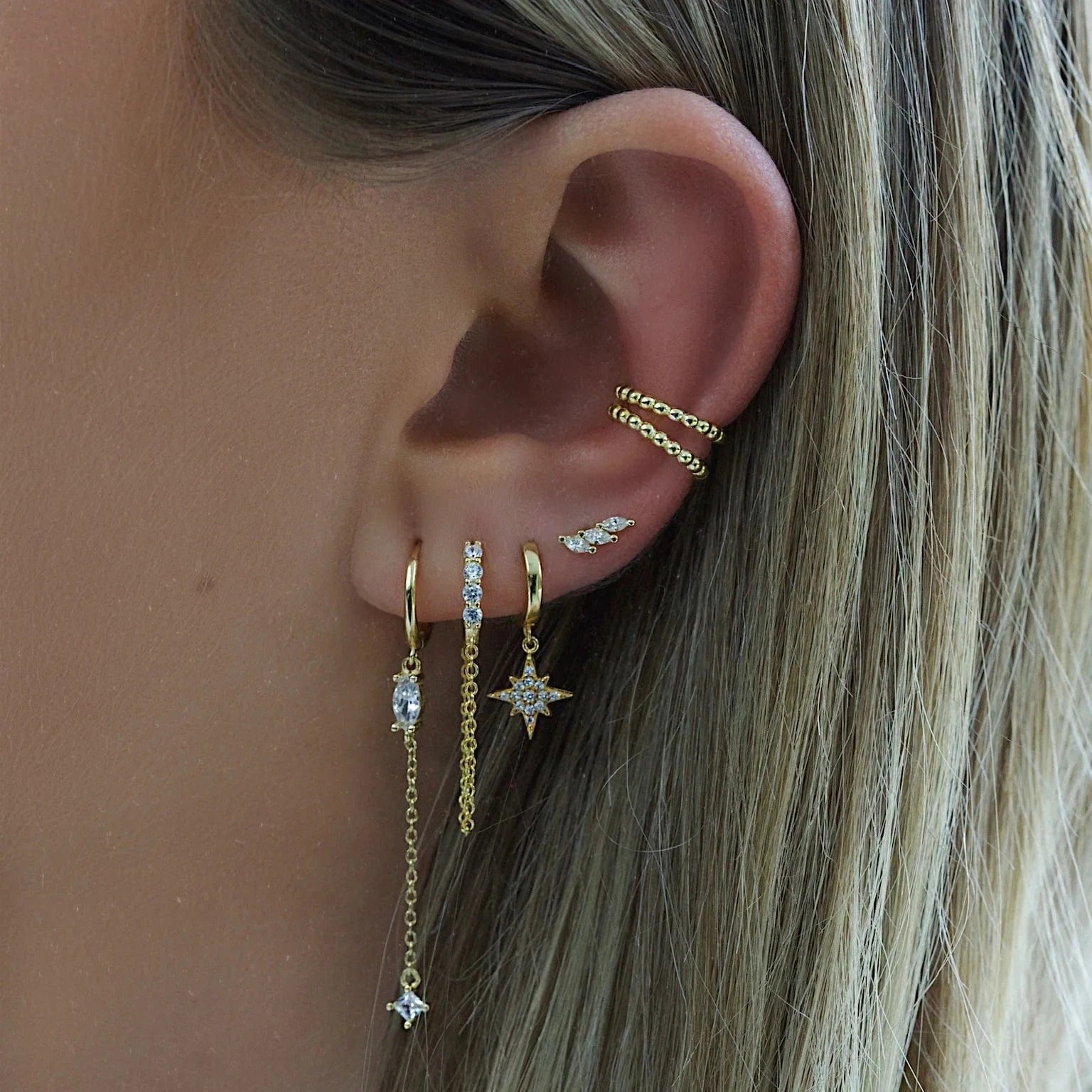 Bohomoon Stainless Steel Rumi Stud Earrings