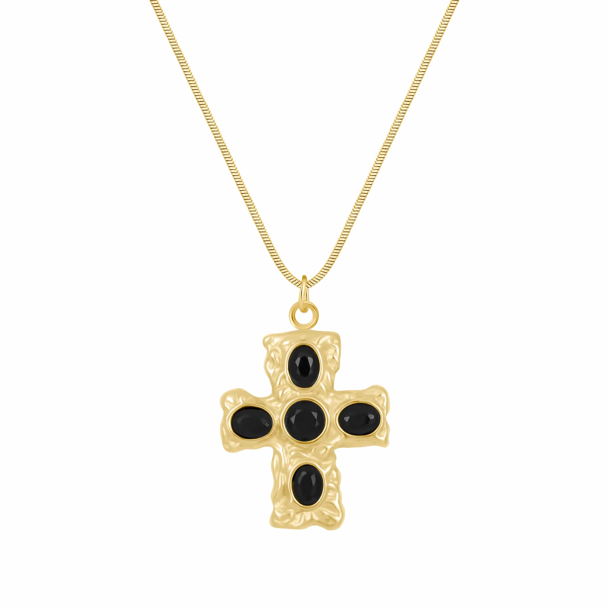 Bohomoon Stainless Steel Sable Cross Necklace