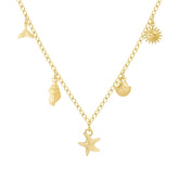 Bohomoon Stainless Steel Saltwater Necklace