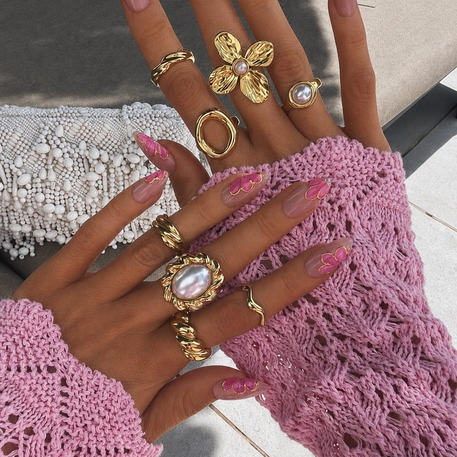 Bohomoon Stainless Steel Samaria Pearl Ring