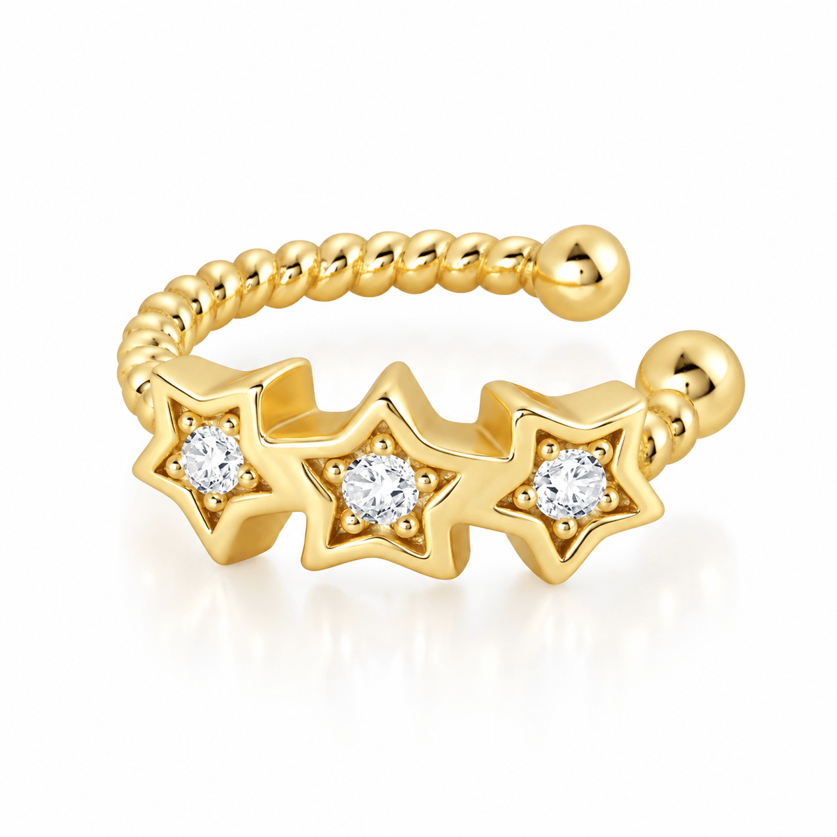 Bohomoon Stainless Steel Scarlett Star Ear Cuff