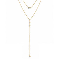 Bohomoon Stainless Steel Serendipity Layered Lariat Necklace