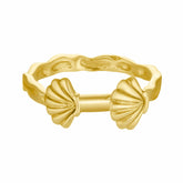 Bohomoon Stainless Steel Shelly Ring