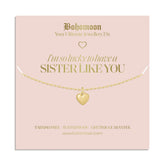 Bohomoon Stainless Steel Sister Necklace