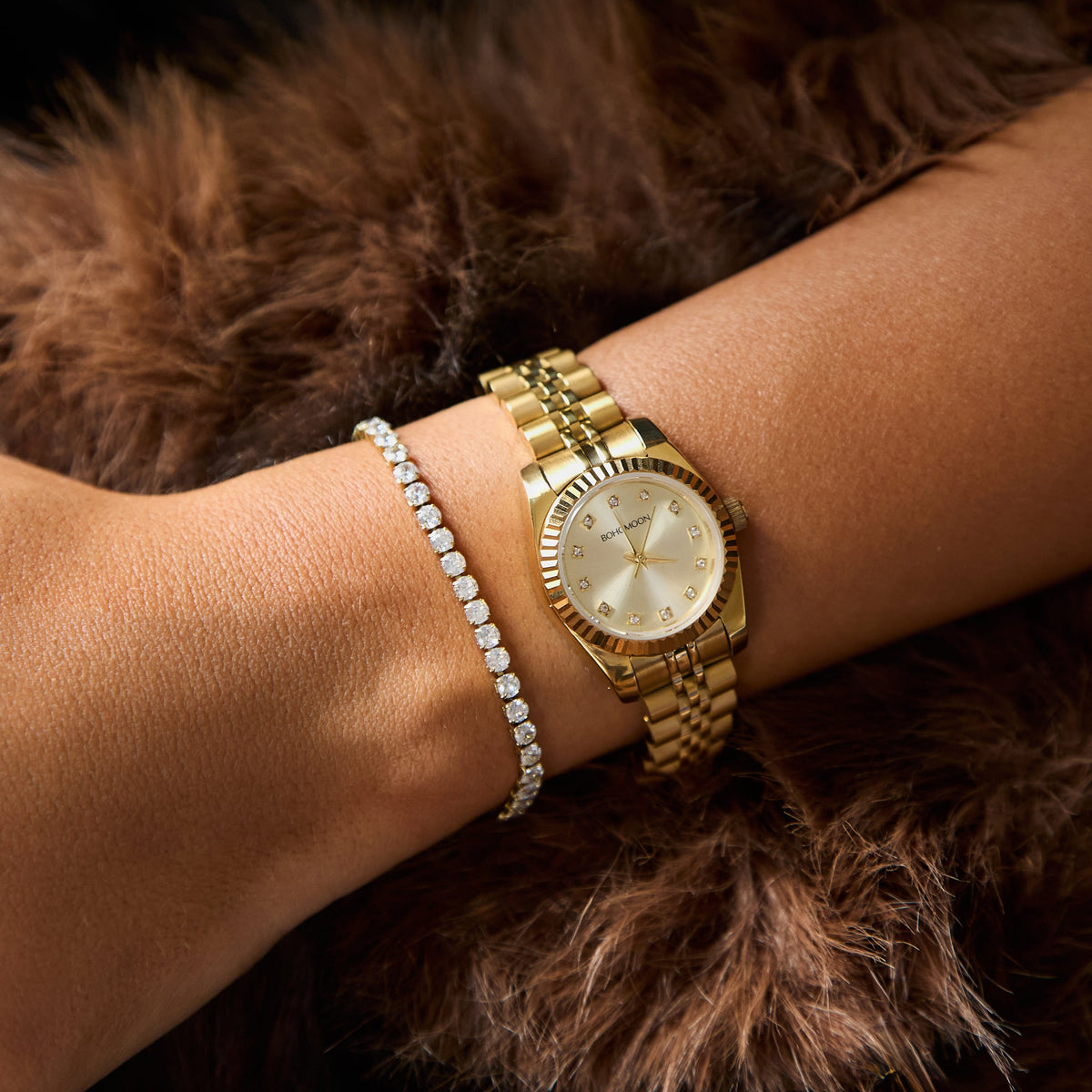 Bohomoon Stainless Steel Sylvie Watch - Gold