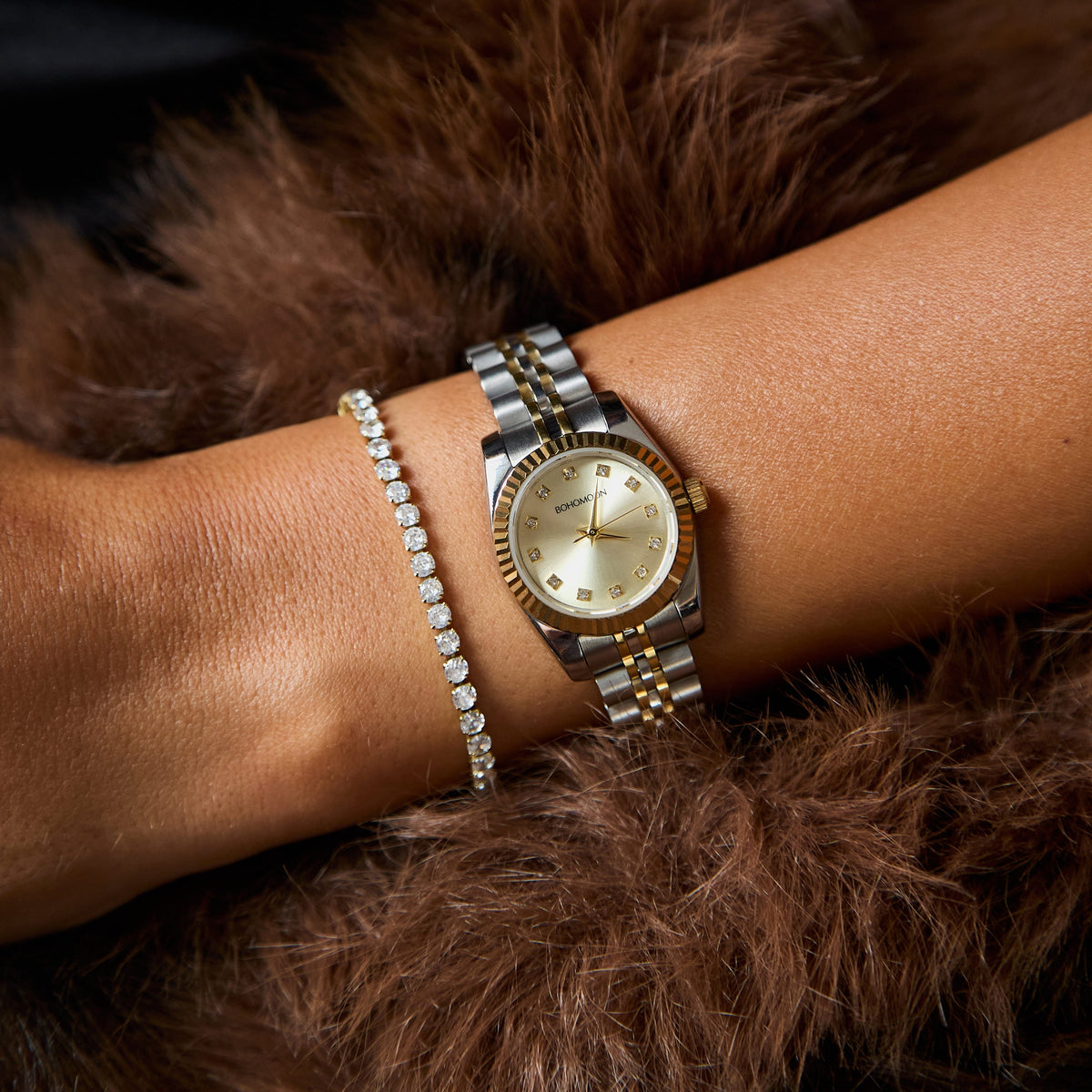 Bohomoon Stainless Steel Sylvie Watch - Mixed Metal