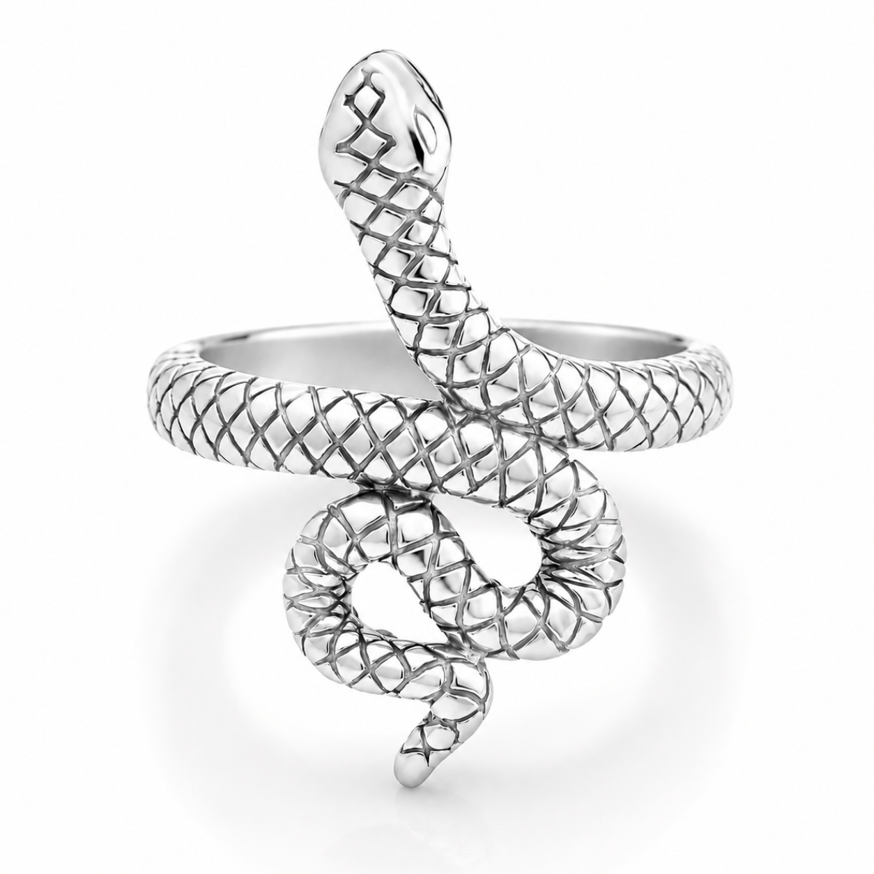 Bohomoon Stainless Steel Snake Charmer Ring