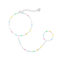 Bohomoon Stainless Steel Soda Hand Chain Bracelet