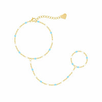 Bohomoon Stainless Steel Soda Hand Chain Bracelet