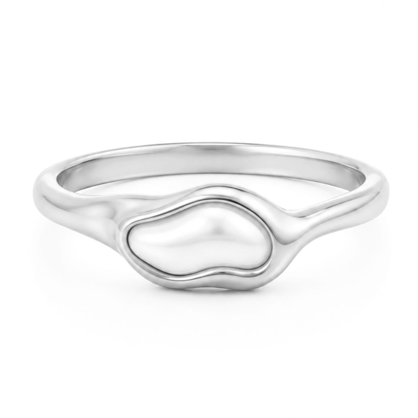 Bohomoon Stainless Steel Sorelle Pearl Ring