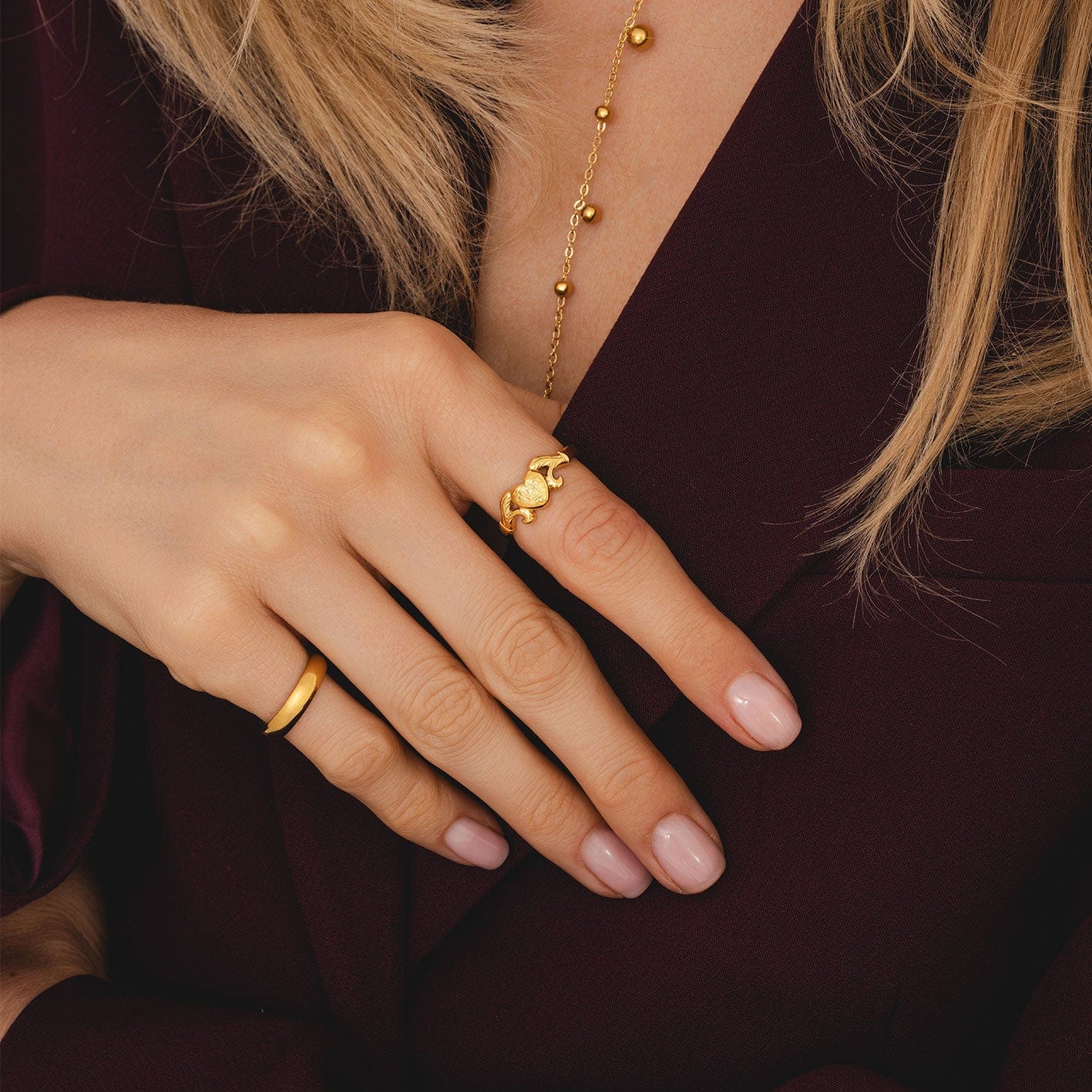 Bohomoon Stainless Steel Soulmate Ring