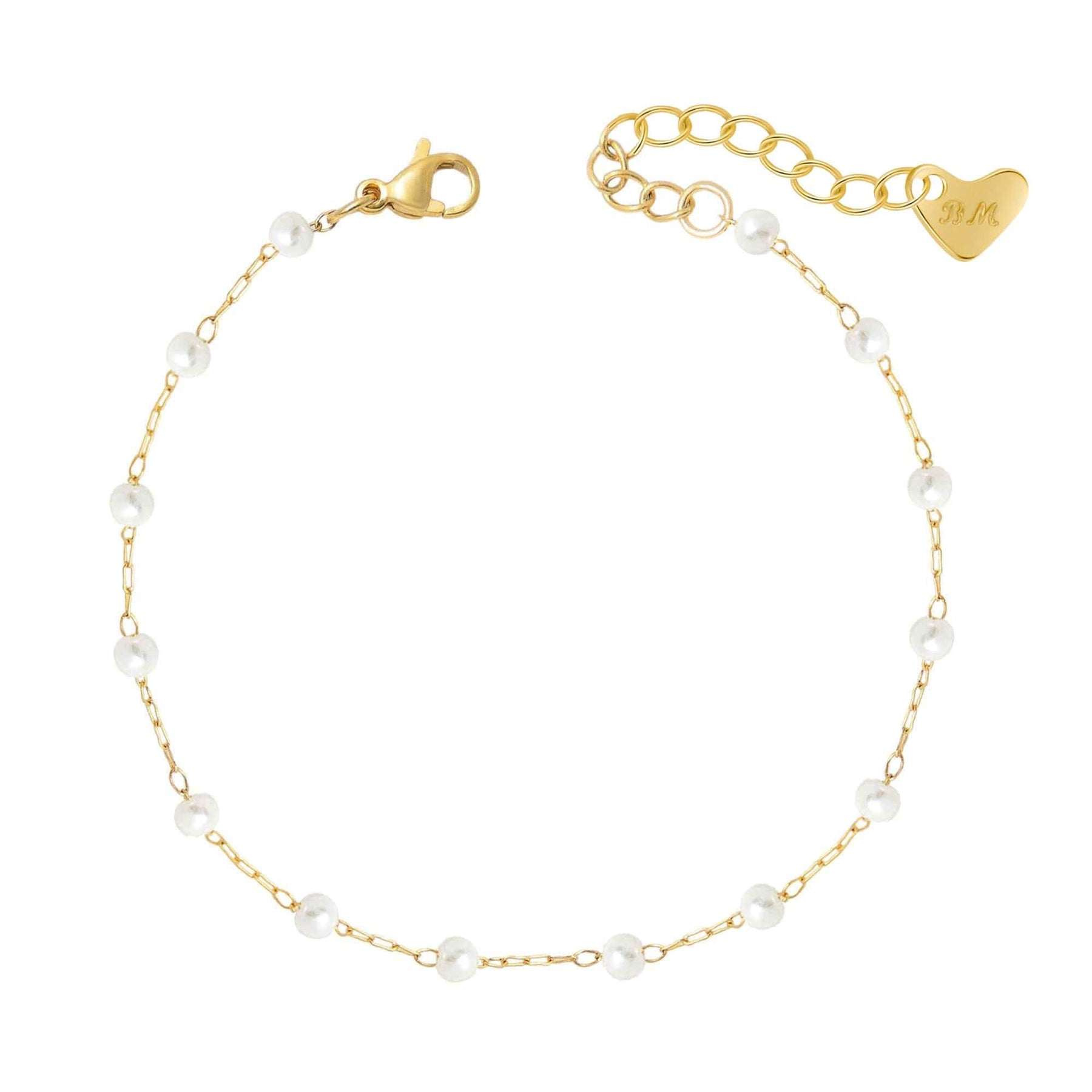 Bohomoon Stainless Steel Spencer Pearl Bracelet