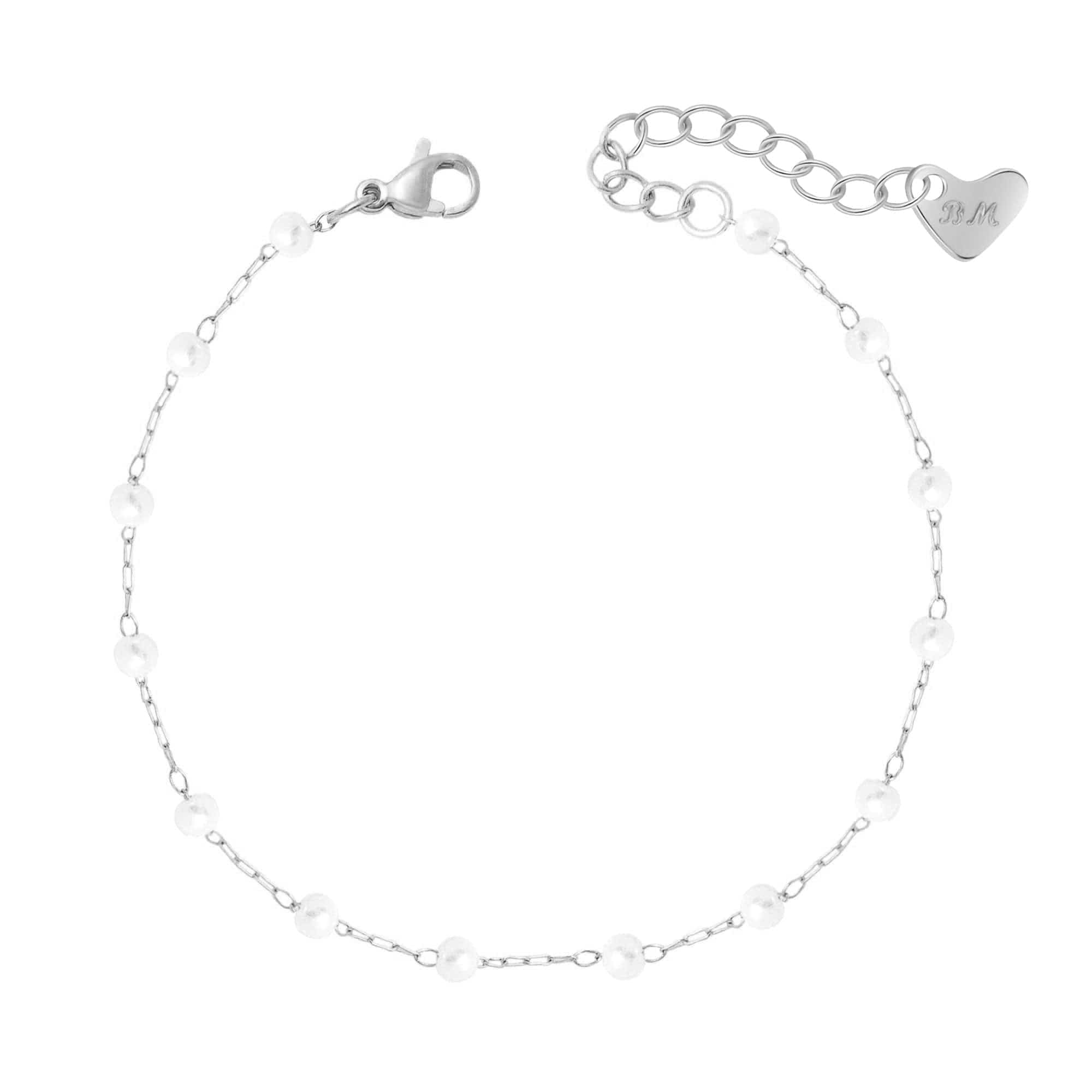 Bohomoon Stainless Steel Spencer Pearl Bracelet