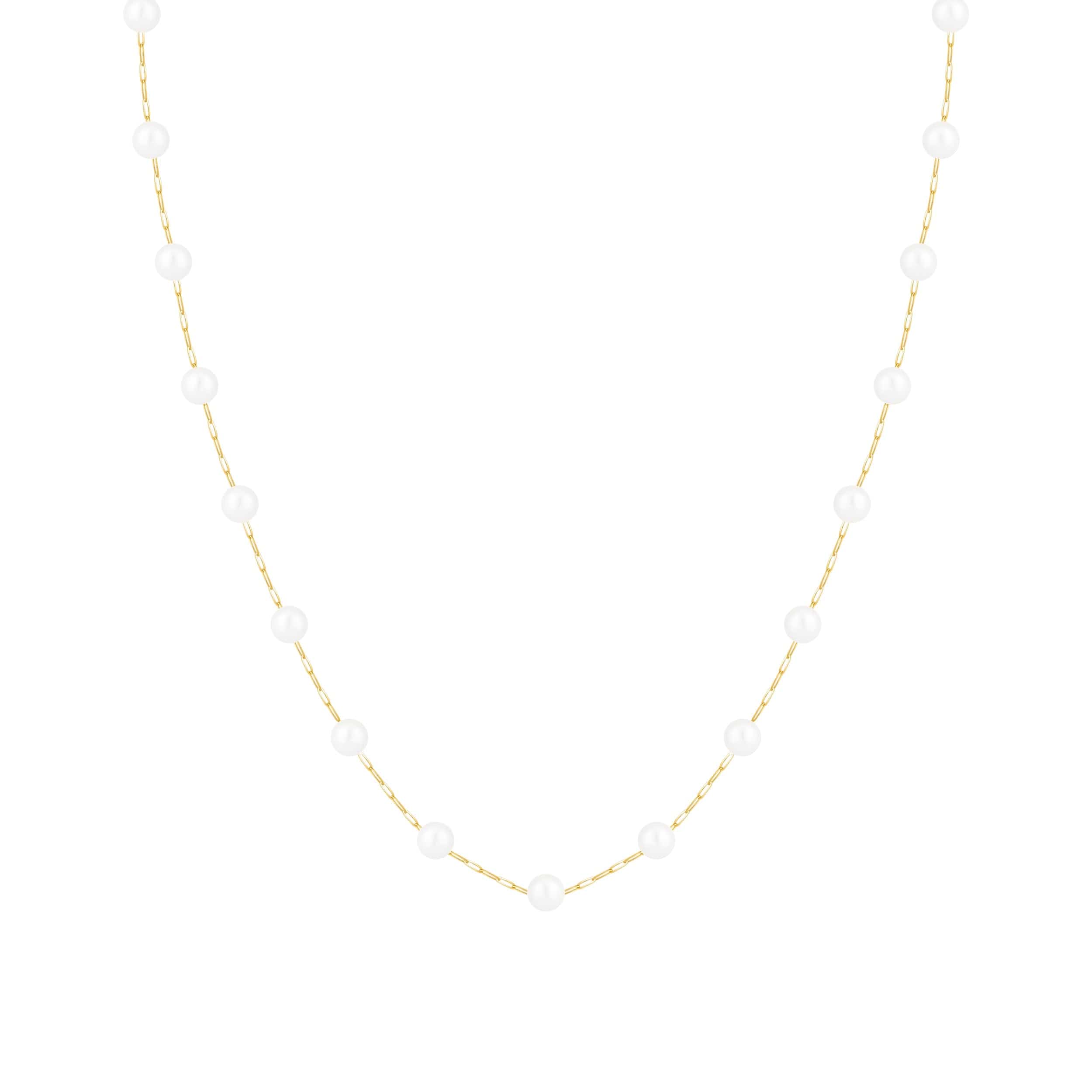 Bohomoon Stainless Steel Spencer Pearl Choker / Necklace