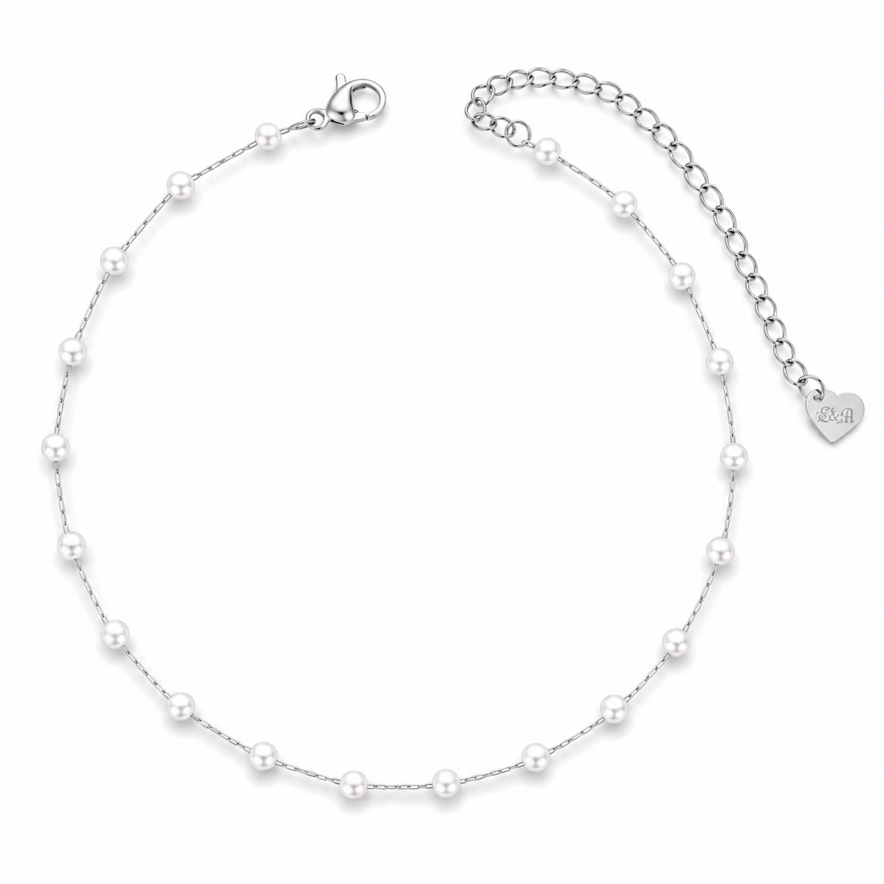Bohomoon Stainless Steel Spencer Pearl Choker / Necklace