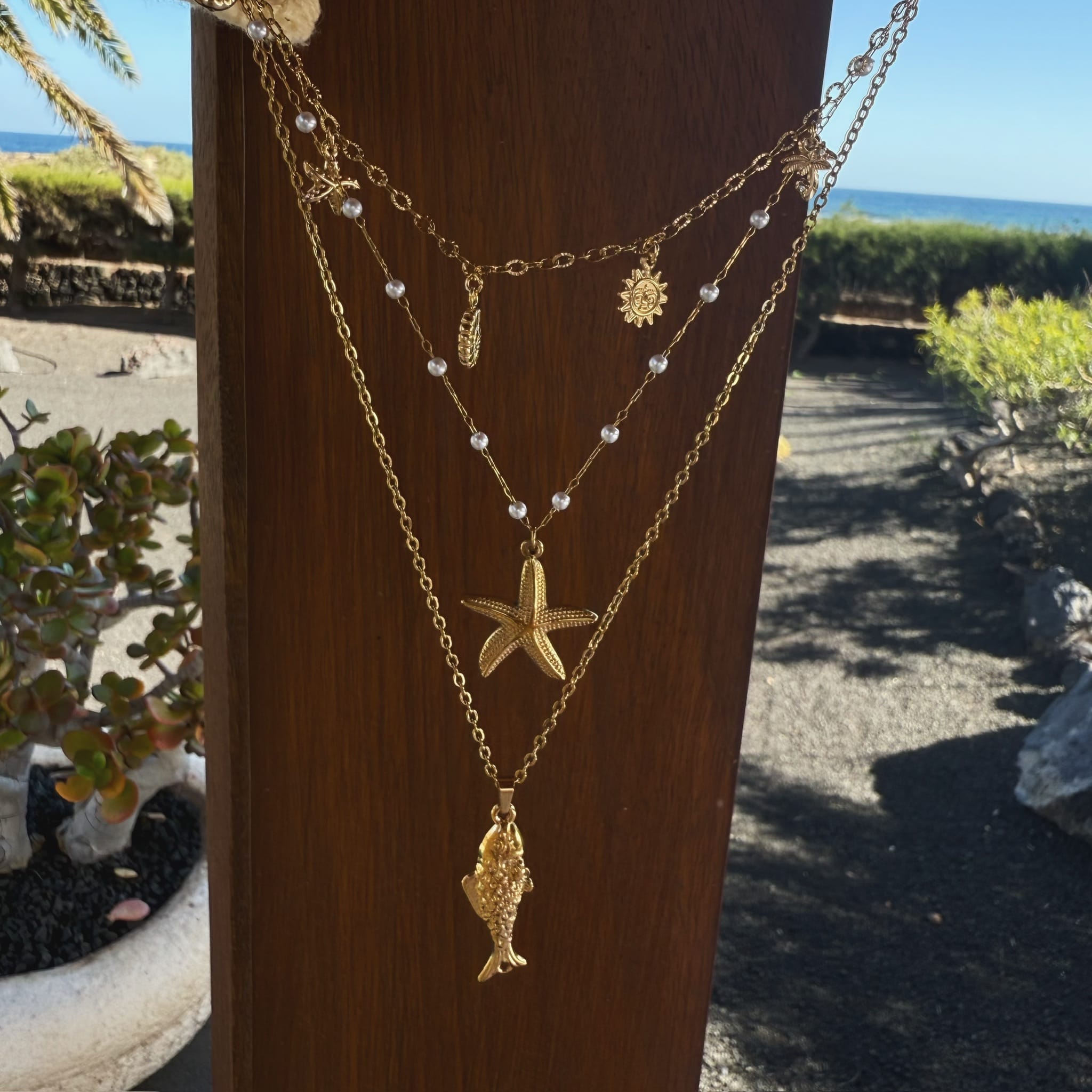 Bohomoon Stainless Steel Splash Necklace