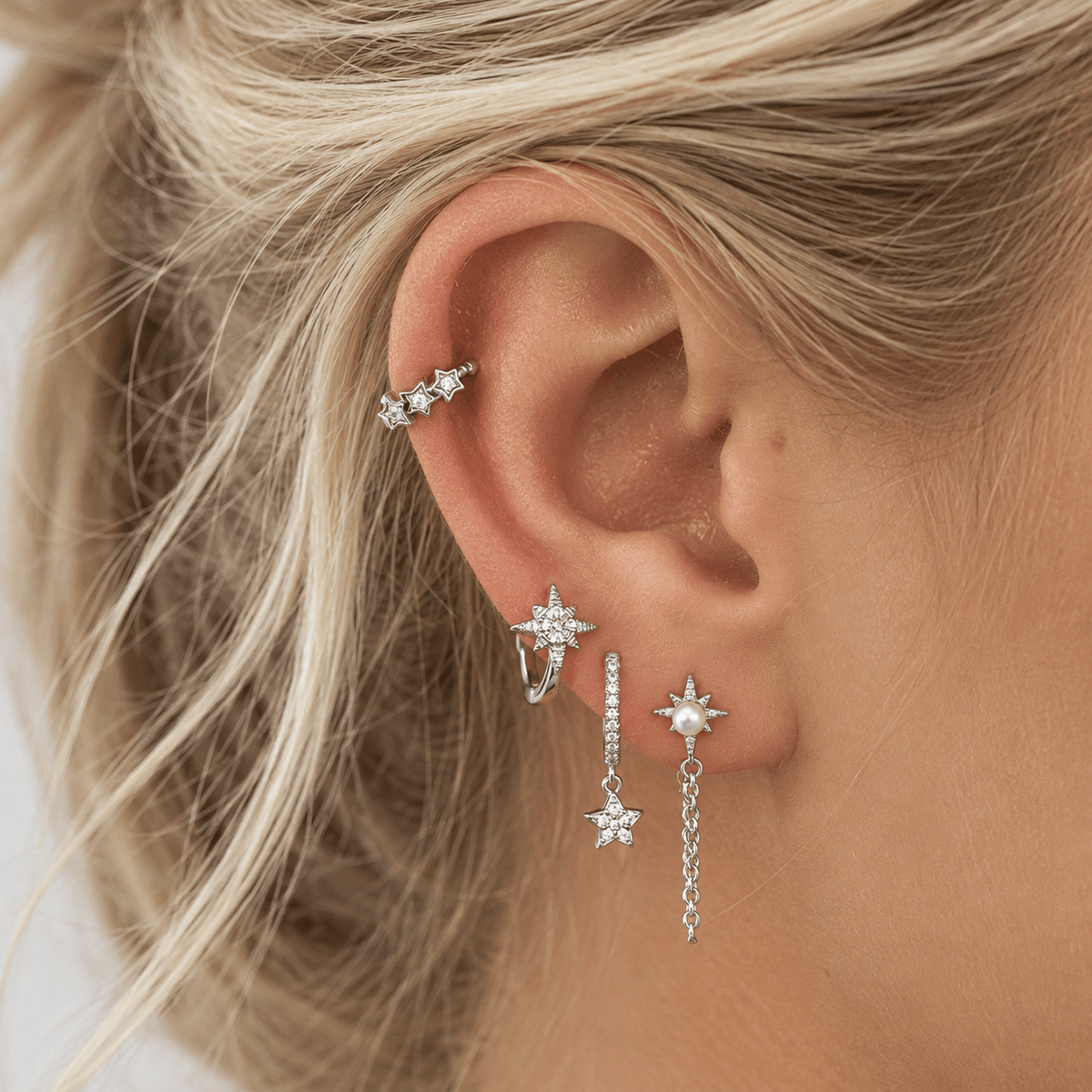 Bohomoon Stainless Steel Suki Pearl Stud Earrings