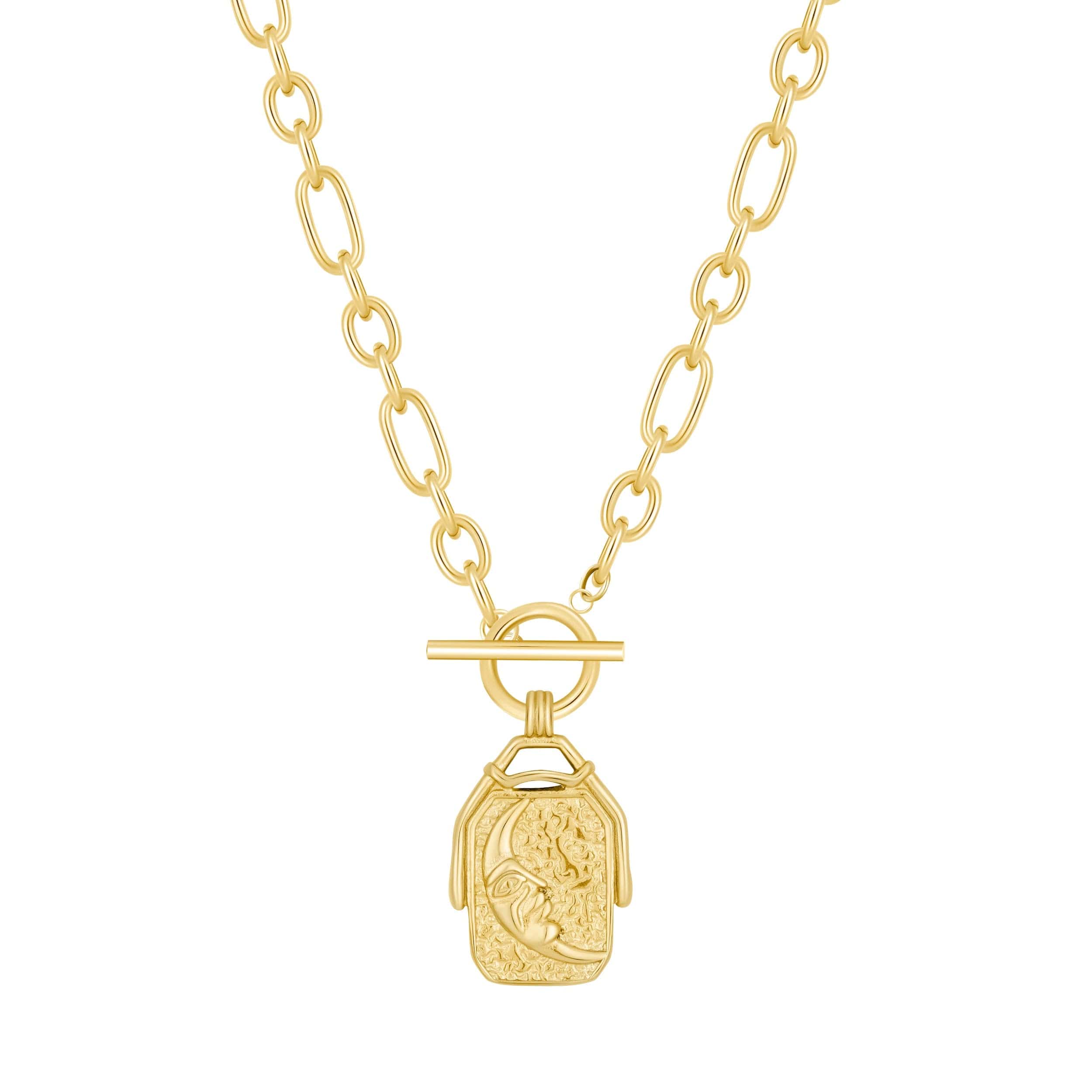 Bohomoon Stainless Steel Sunrise TBar Necklace