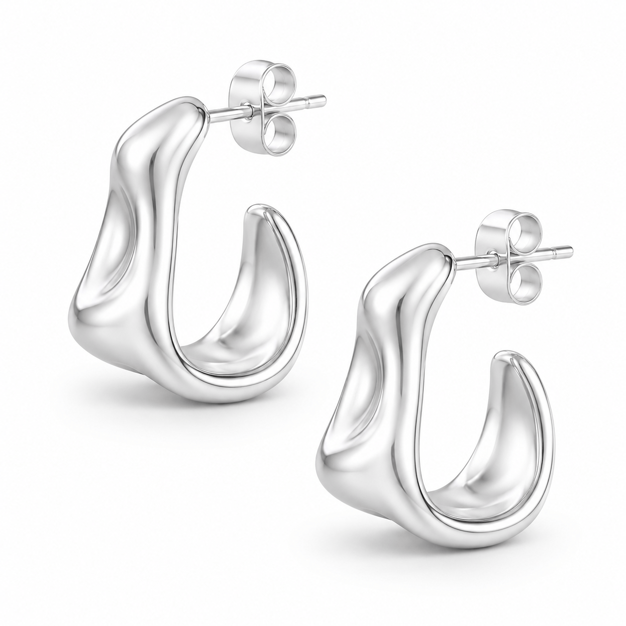 Bohomoon Stainless Steel Tamara Hoop Earrings