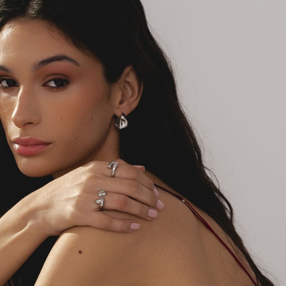 Bohomoon Stainless Steel Tamara Hoop Earrings