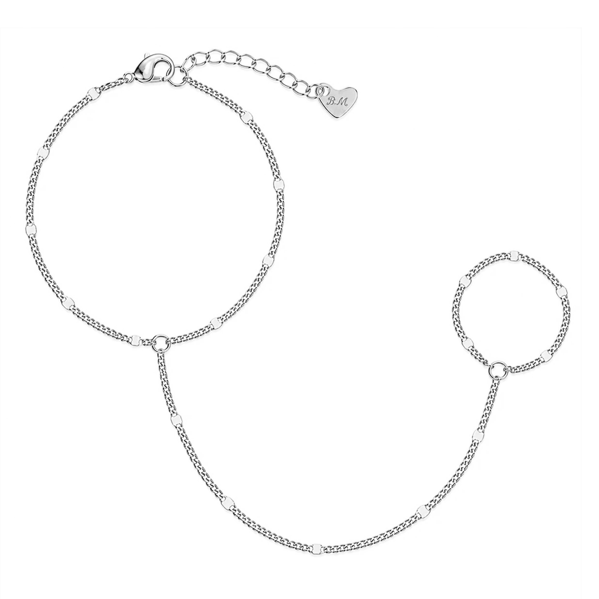 Bohomoon Stainless Steel Tara Hand Chain Bracelet