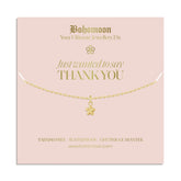 Bohomoon Stainless Steel Thank You Necklace