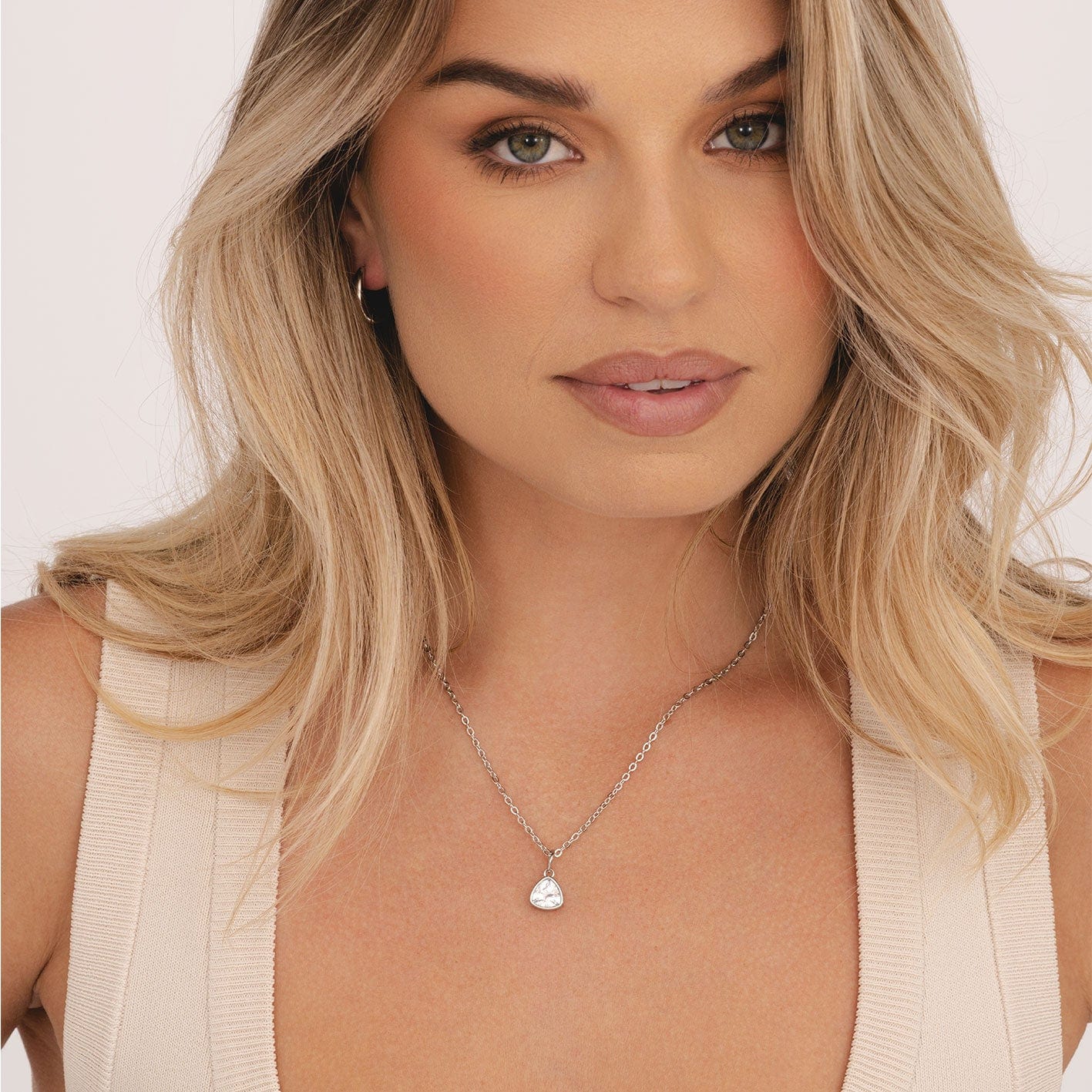 Bohomoon Stainless Steel Trio Birthstone Necklace