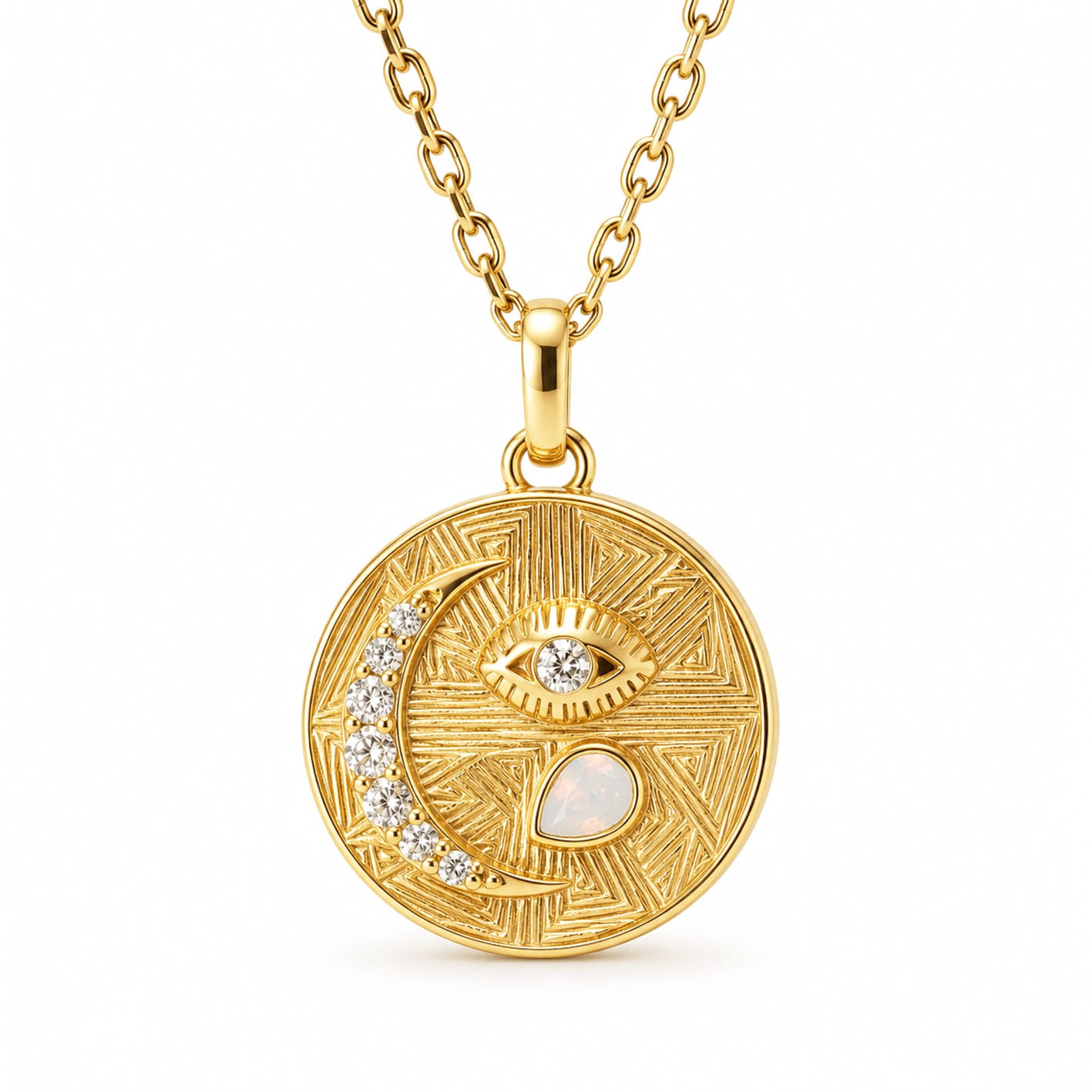 Bohomoon Stainless Steel Trixie Birthstone Necklace