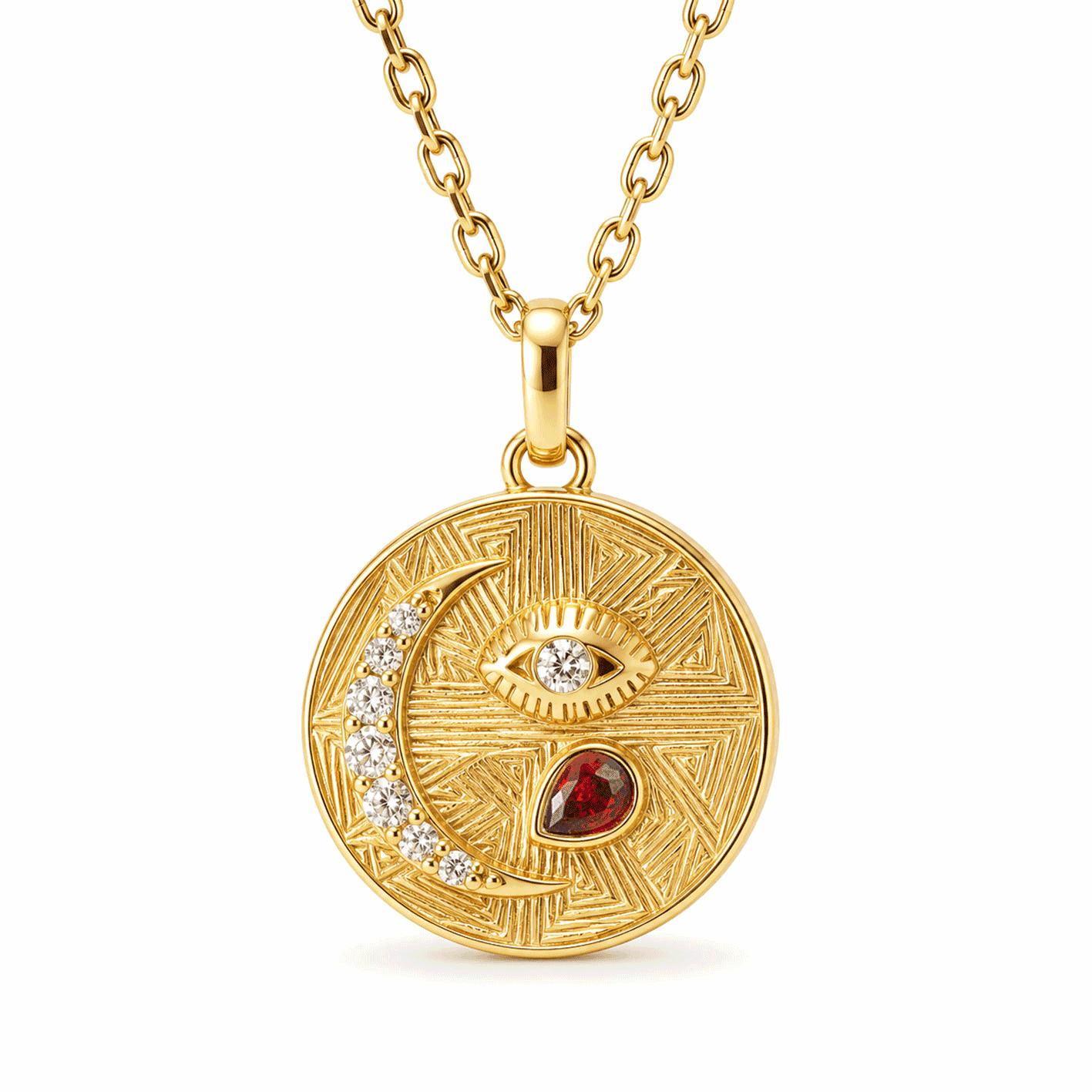 Bohomoon Stainless Steel Trixie Birthstone Necklace