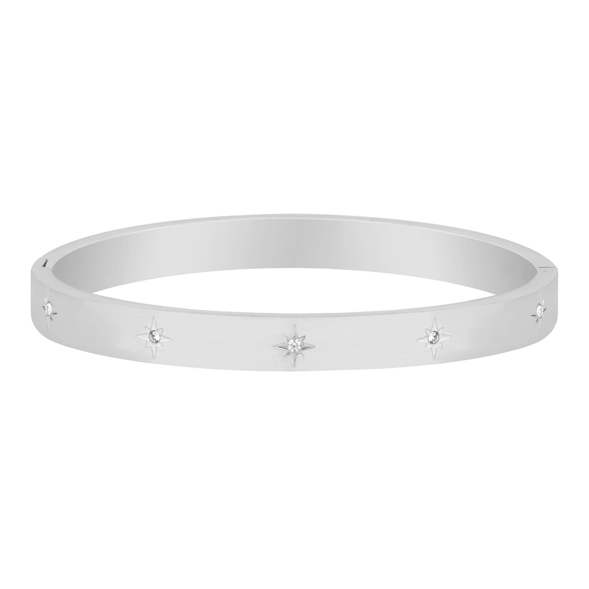 BohoMoon Stainless Steel Twilight Bracelet Silver