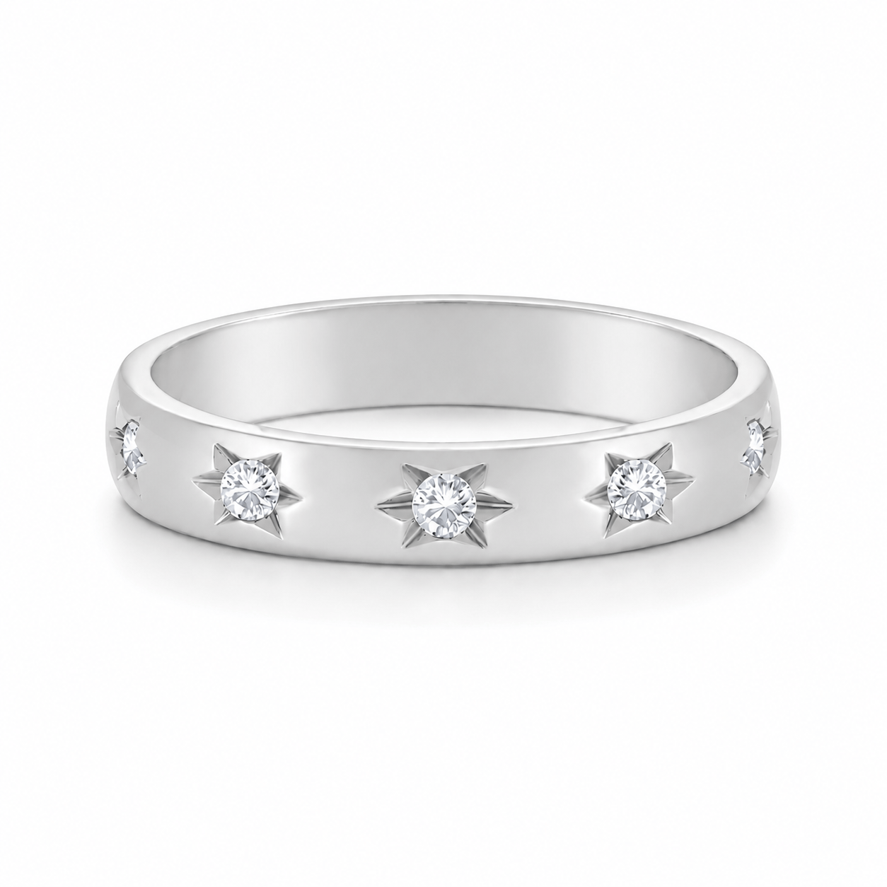 Bohomoon Stainless Steel Twinkle Star Ring