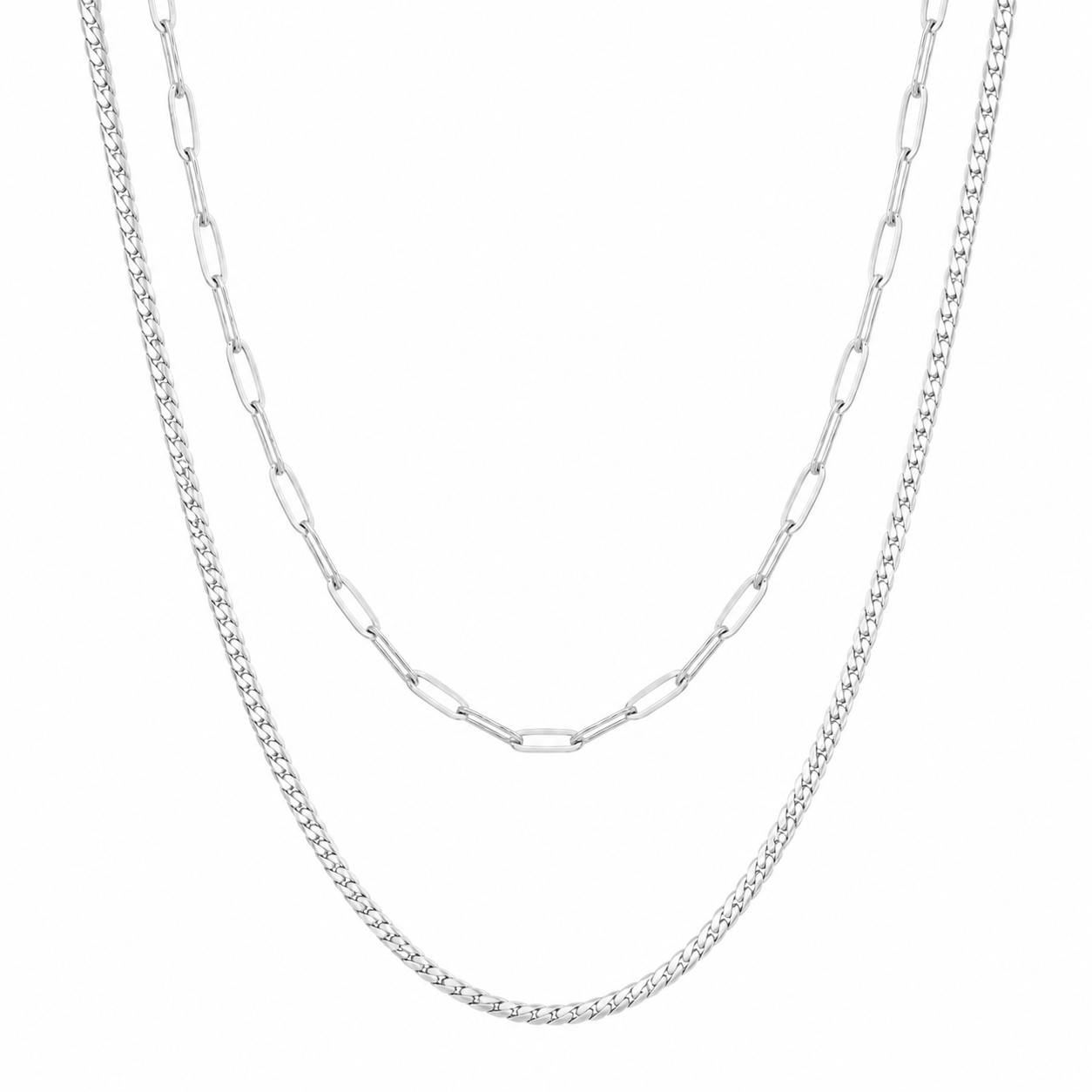 Bohomoon Stainless Steel Unity Layered Necklace