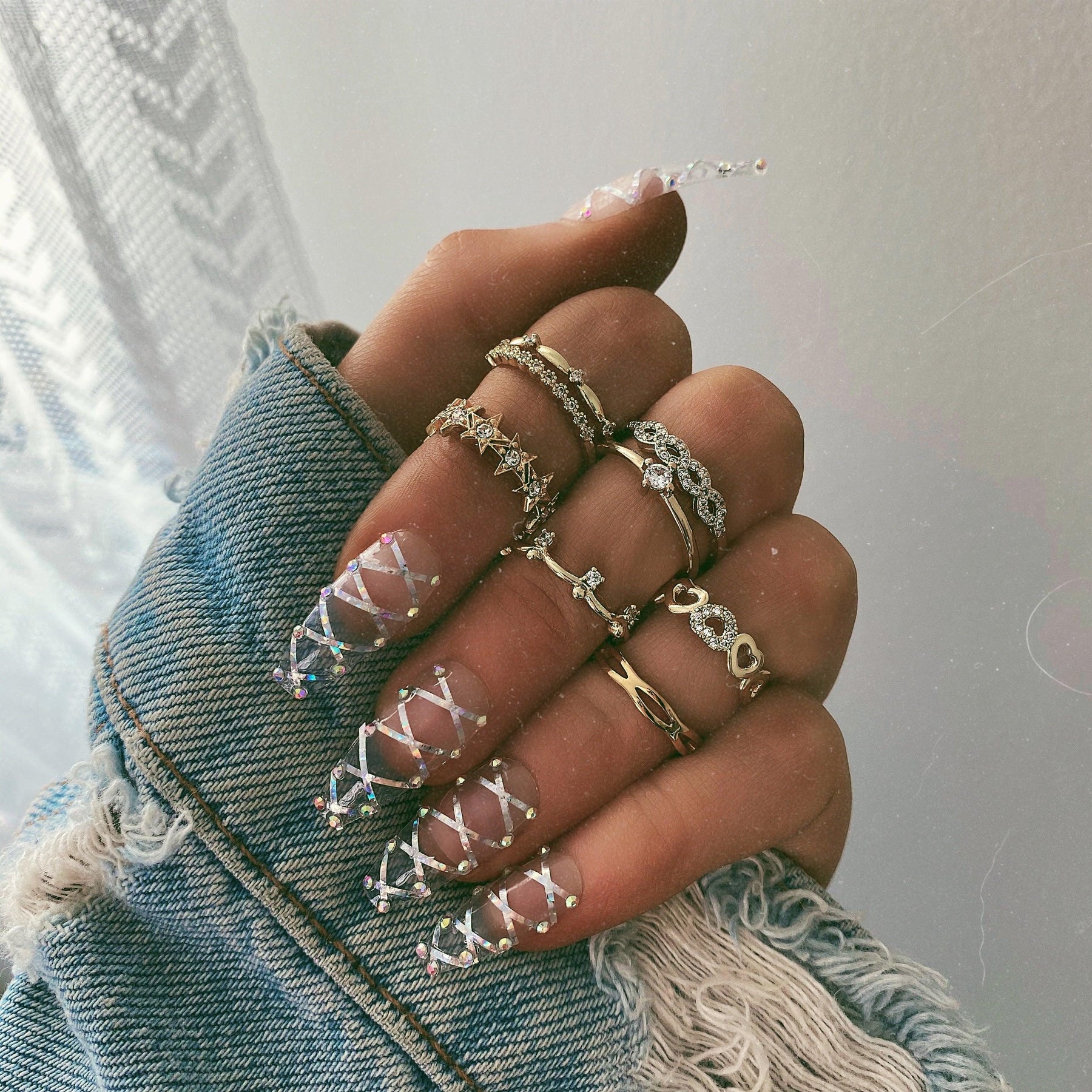 BohoMoon Stainless Steel Varsity Star Ring