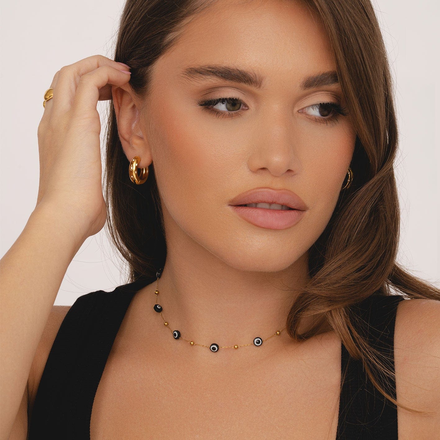 Bohomoon Stainless Steel Vega Hoop Earrings