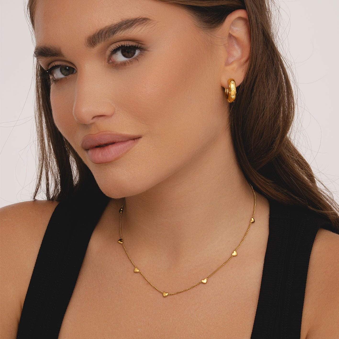 Bohomoon Stainless Steel Vega Hoop Earrings