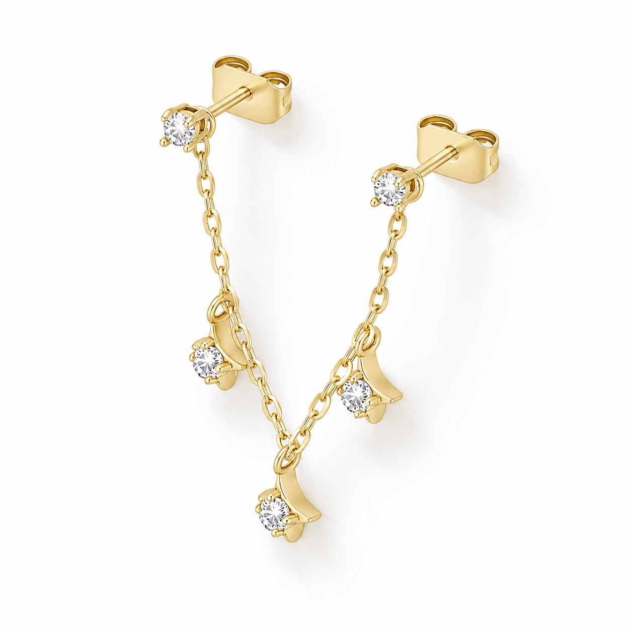 Bohomoon Stainless Steel Venus Double Stud Earring