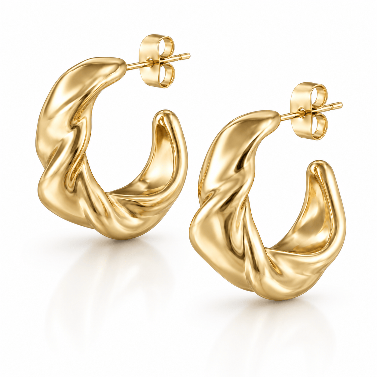 Bohomoon Stainless Steel Veronica Hoop Earrings