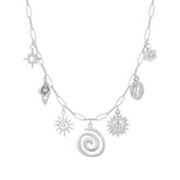 Bohomoon Stainless Steel Vortex Charm Necklace