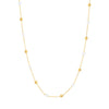 BohoMoon Stainless Steel White Sands Necklace Gold